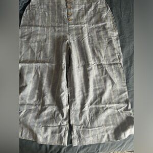 Lauren  Conrad Women's Wide Leg Linen Blend Pants Size xxl.  NWT